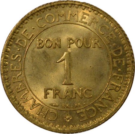 France 1 Franc, Chambres de Commerce - 1927 Paris