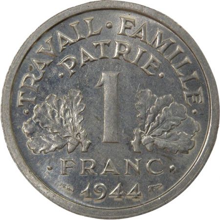 France 1 Franc, Francisque, Légère - 1944 Paris