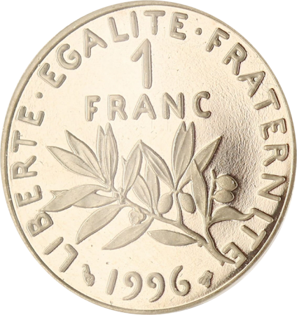 France 1 Franc BE Semeuse 1996