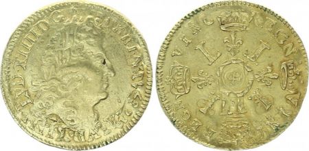 France 1 Louis dor, Louis XIV (1643-1715) aux 4 L - Aix