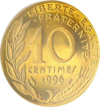 France 10 Centimes BE Marianne 1996