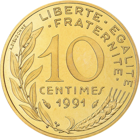 France 10 centimes Marianne - 1991 - BE