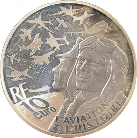 France 10 Euros Argent, Spirit of St Louis - 2017 Pessac