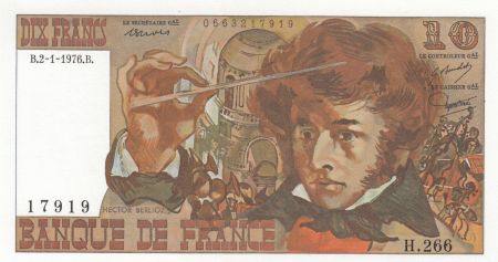 France 10 Francs - Berlioz - 02-01-1976 - Série H.266