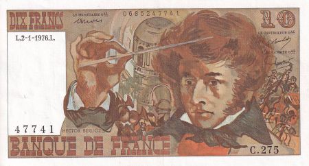 France 10 Francs - Berlioz - 02-01-1976 - Série L.278 - SUP+ - F.63.16