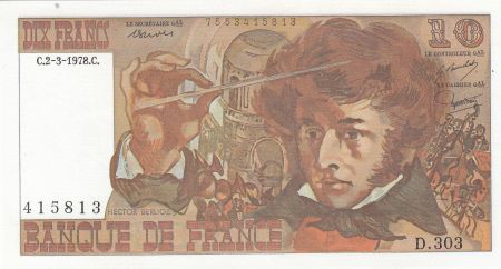 France 10 Francs - Berlioz - 02-03-1978 - Série D.303