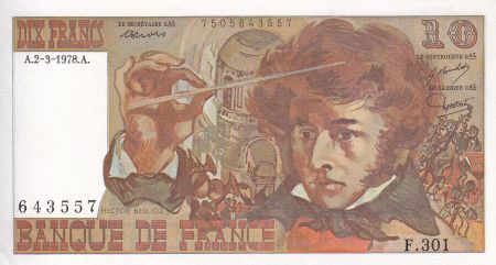 France 10 Francs - Berlioz - 02-03-1978 - Série F.301 - F.63.23