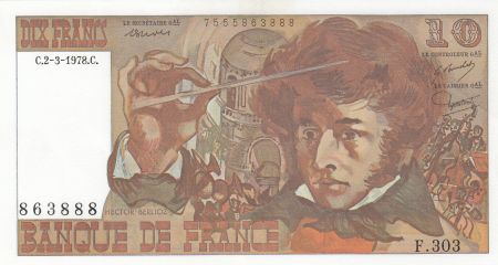 France 10 Francs - Berlioz - 02-03-1978 - Série F.303