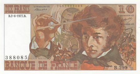 France 10 Francs - Berlioz - 02-06-1977 - Série B.299