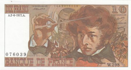 France 10 Francs - Berlioz - 02-06-1977 - Série W.298