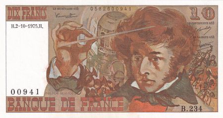 France 10 Francs - Berlioz - 02-10-1975 - Série B.234