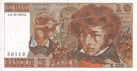 France 10 Francs - Berlioz - 02-10-1975 - Série N.233 - SUP - F.63.13