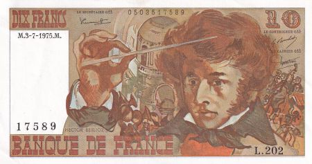 France 10 Francs - Berlioz - 03-07-1975 - Série L.202 - F.63.11