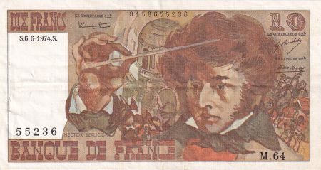 France 10 Francs - Berlioz - 06-06-1974 - Série M.64