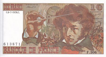 France 10 Francs - Berlioz - 06-07-1978 - Série F.306 - F.63.24