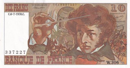 France 10 Francs - Berlioz - 06-07-1978 - Série W.306 - F.63.25W306