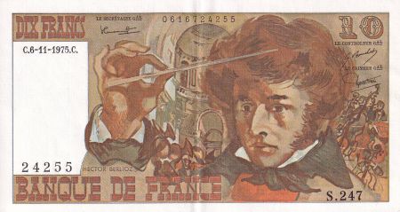 France 10 Francs - Berlioz - 06-11-1975 - Série S.247 - SUP+ - F.63.14