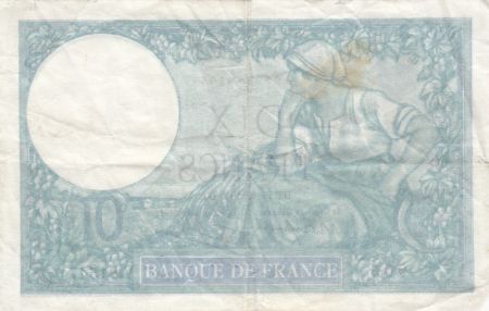 France 10 Francs - Minerve - 12.12.1940 - Série V.81547