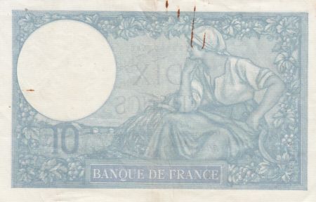 France 10 Francs - Minerve - 14-11-1940 - Série U.79720