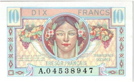 France 10 Francs , Trésor Français - 1947 - Série A.04538947