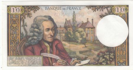 France 10 Francs - Voltaire - 07-10-1965 - Série E.176