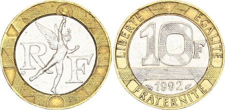 France 10 Francs Génie - 1992 - Bimétal