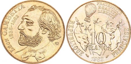 France 10 Francs Léon Gambetta - 1982