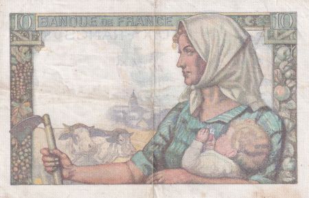 France 10 Francs Mineur - 15-10-1942 Série J.13 - TTB