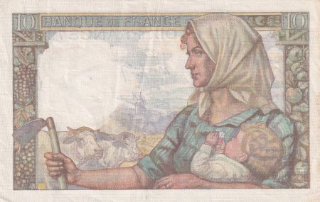 France 10 Francs Mineur - 26-11-1942 Série R.32 - TTB