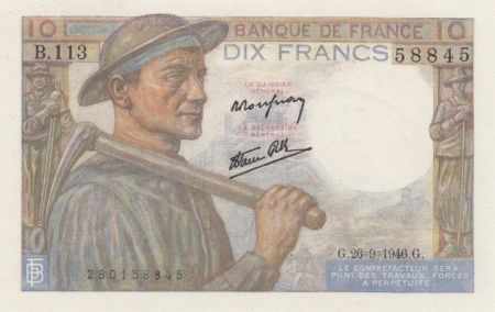 France 10 Francs Mineur - B.113 - 1946