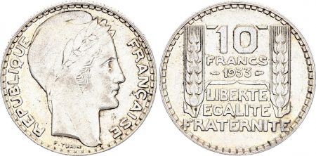 France 10 Francs Turin - 1933 Argent