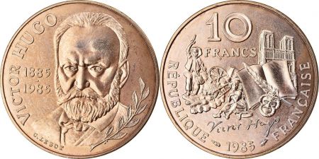 France 10 Francs Victor Hugo - 1985 - issu de coffret