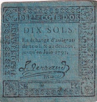 France 10 Sols - Côte d\'Or - Ville de Beaune - 1792