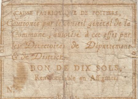 France 10 sols - Vienne - Poitiers - 1791