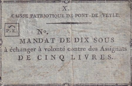 France 10 Sous - Ain - Pont-de-Veyle - 1792