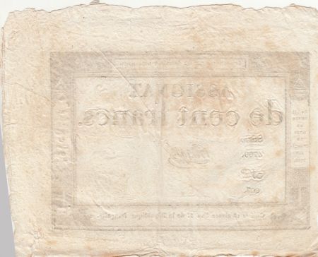 France 100 Francs - 18 Nivose An III - (07.01.1795) - Sign. Masse - Série 4799