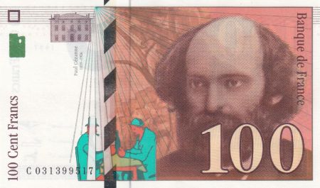 France 100 Francs - Cézanne - 1997 - Série C031