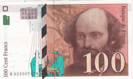 France 100 Francs - Cézanne - 1997 - Série K022