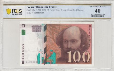 France 100 Francs - Cézanne - 1998 - Lettre Y - PCGS 40 - F.74.02