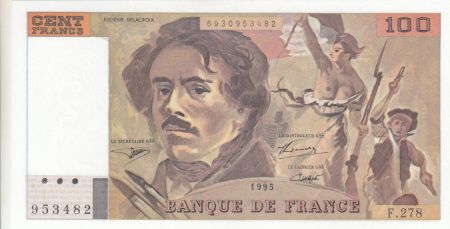 France 100 Francs - Delacroix - 1995 - Série F.278