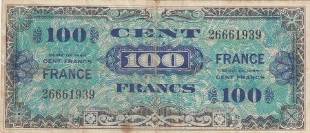 France 100 Francs - Impr. américaine (drapeau) - 1944 - Sans série - Num 26661939