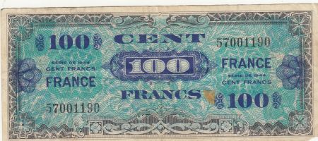 France 100 Francs - Impr. américaine (drapeau) - 1944 - Sans série - Num 57001190