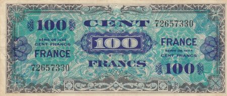 France 100 Francs - Impr. américaine (drapeau) - 1944 - Sans série - Num 72657330