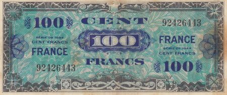 France 100 Francs - Impr. américaine (drapeau) - 1944 - Sans série - Num 92426443