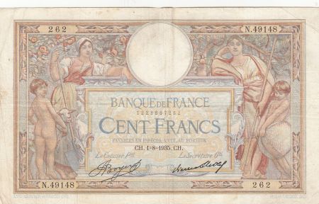 France 100 Francs - Luc Olivier Merson - 01-08-1935 - Série N.49148