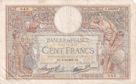 France 100 Francs - Luc Olivier Merson - 02-12-1937 - Série S.56069