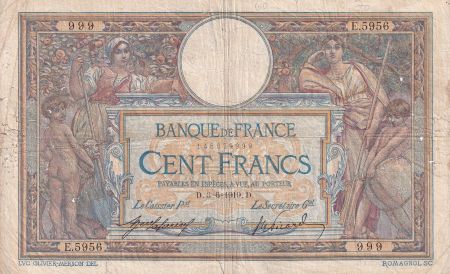 France 100 Francs - Luc Olivier Merson - 03-06-1919 - Série E.5956 - B+ - F.23.11