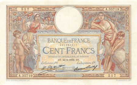 France 100 Francs - Luc Olivier Merson - 16-06-1932 - Série A.35719