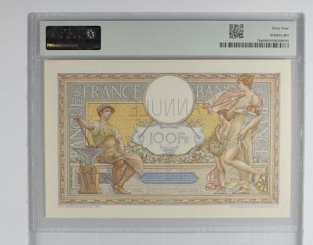 France 100 Francs - Luc Olivier Merson - 1923-1937 - Série Annulé - PMG 64