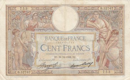 France 100 francs - Luc Olivier Merson - 31-12-1936 - Série B.52767